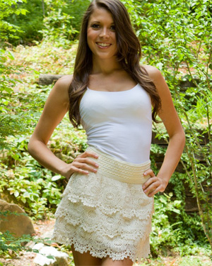 Brittany Marie Cute Beige Skirt