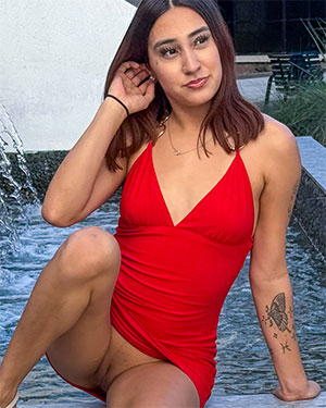 Krystal Red Dress Cutie FTV Girls