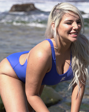 Maddie Page Blue Swimsuit Heaven