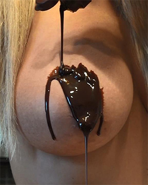 Nikki Sims Tasty Chocolate Boobs