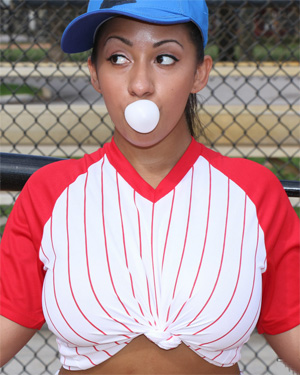 Priya Price Busty Baseball Game
