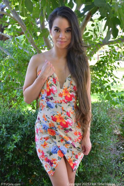 Angelina Floral Dress And Heels FTV Girls