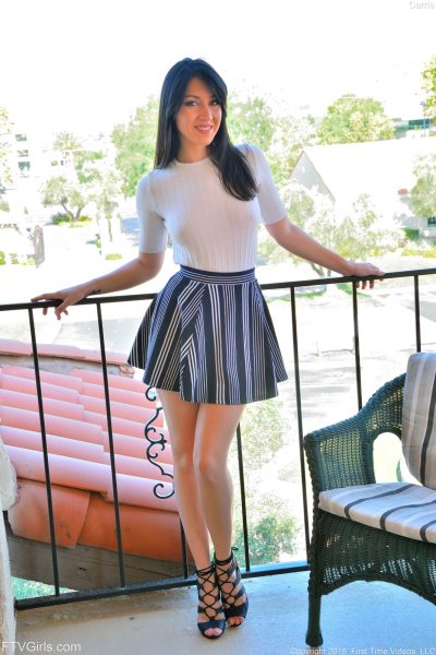 Carrie FTV Tube Top Mini Skirt Flasher