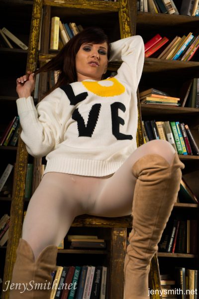 Jeny Smith library pussy