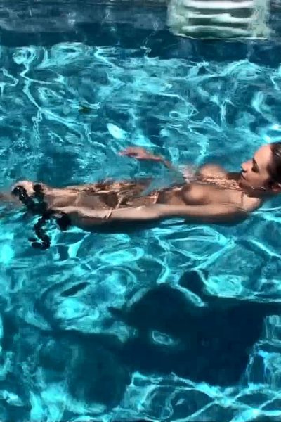 Nikki Sims Nude Pool Screencaps