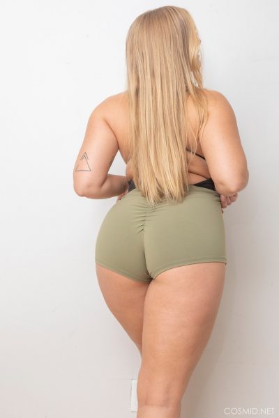 Penny Lund Green Shorts Cosmid