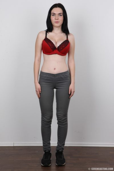 Petra Busty Brunette Czech Casting