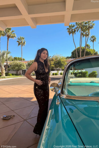 Rayna Sexy Car Model FTV Girls