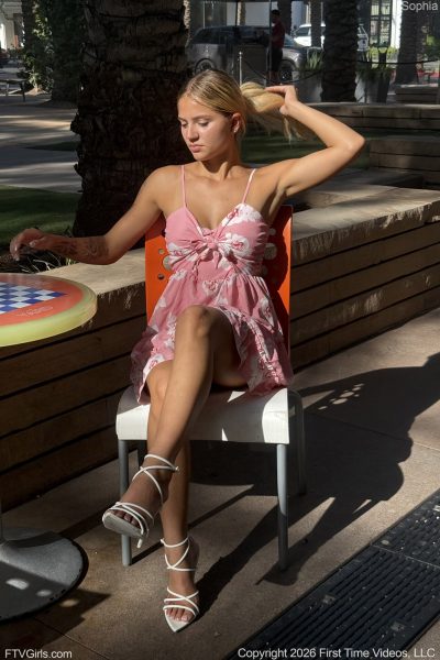 Sophia Red And Pink Takes FTV Girls